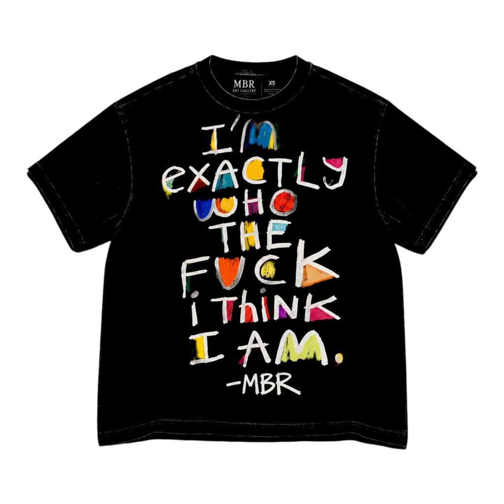 BLACK WHO AM I? TEE
