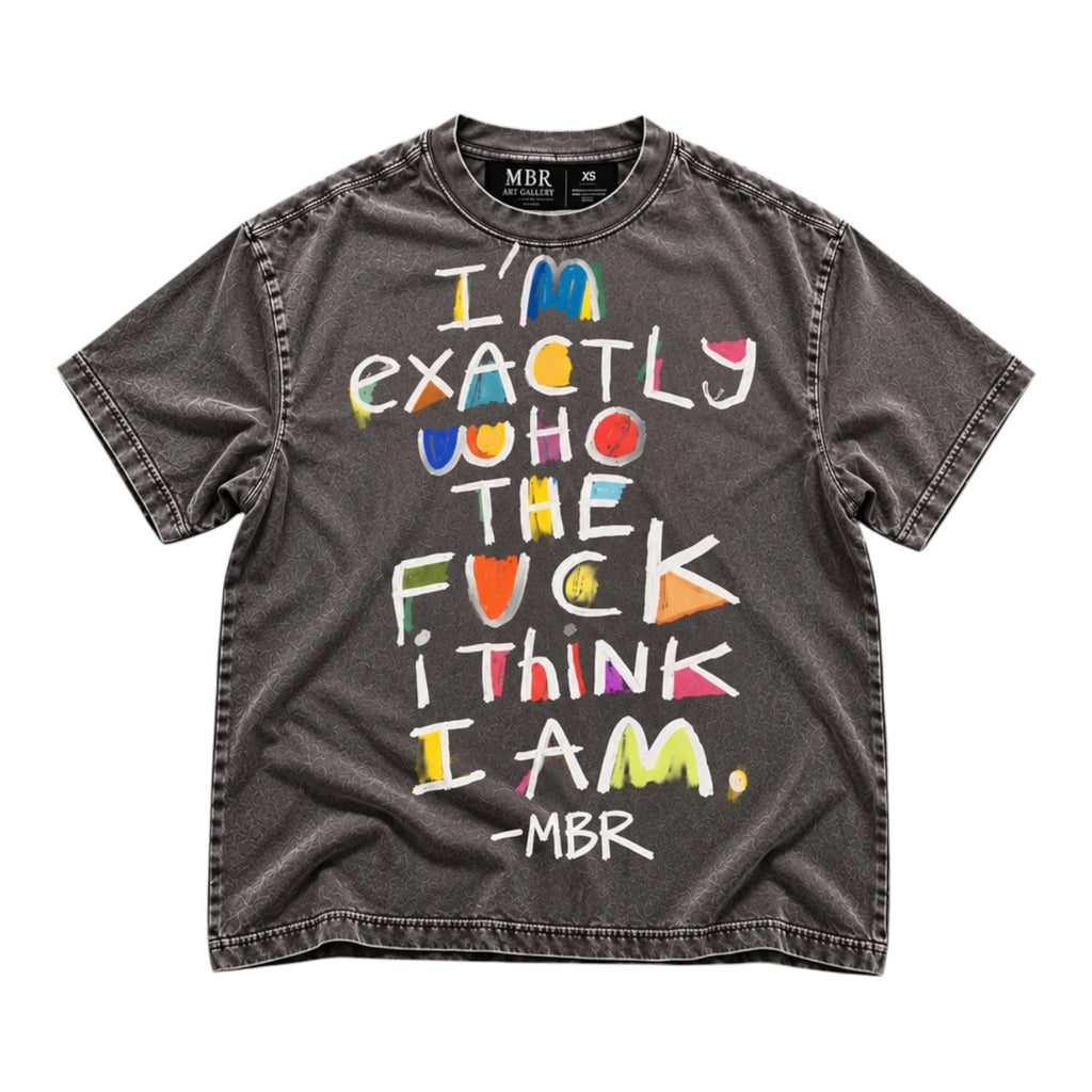 GRAY WHO AM I ? TEE